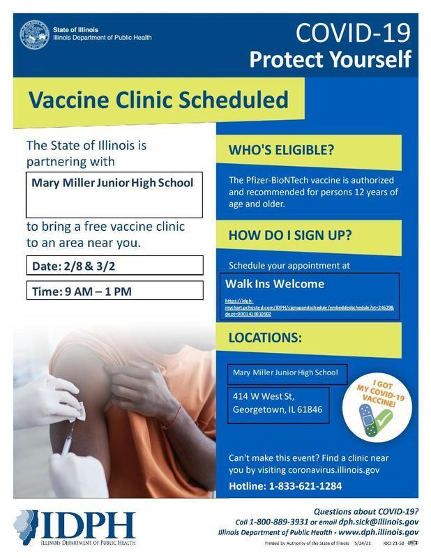 Vaccine Clinic Scheduled