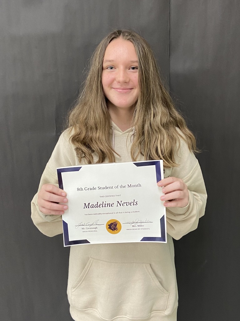 8th Grade Student of the Month